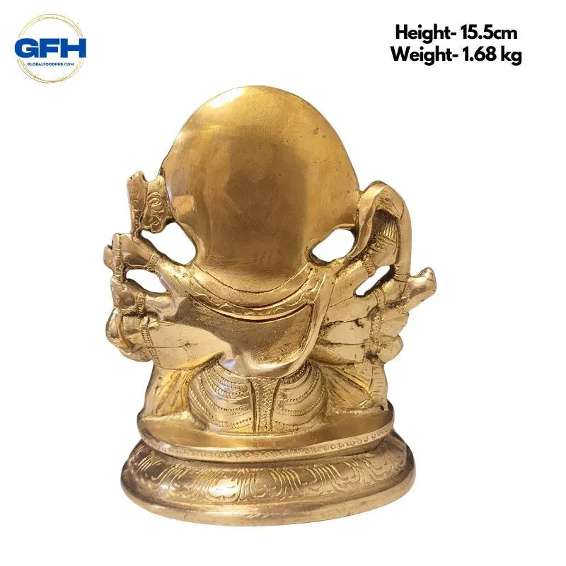 Brass Panchmukhi Hanuman Statue-Global Food Hub