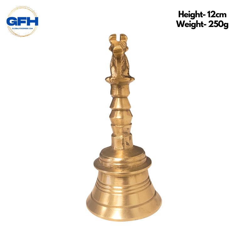 Brass Pooja Hand Bell-Global Food Hub