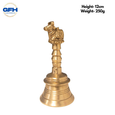 Brass Pooja Hand Bell-Global Food Hub