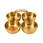 Brass Prasad and Kumkum Bowl : 8x8 cm-Global Food Hub