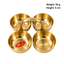Brass Prasad and Kumkum Bowl : 8x8 cm-Global Food Hub