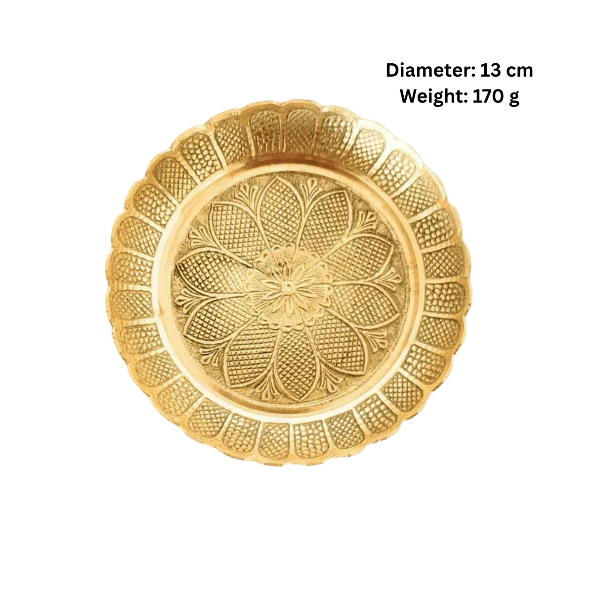 Brass Premium Bhog Plate-Global Food Hub