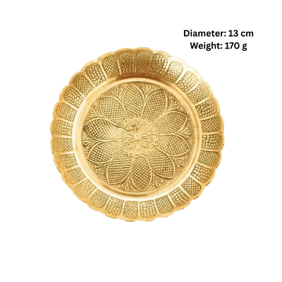 Brass Premium Bhog Plate-Global Food Hub