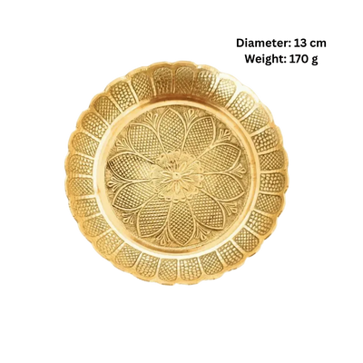 Brass Premium Bhog Plate-Global Food Hub