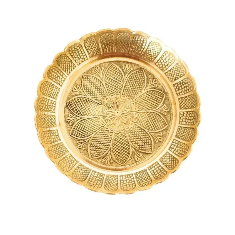 Brass Premium Bhog Plate-Global Food Hub