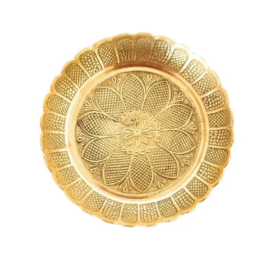 Brass Premium Bhog Plate-Global Food Hub