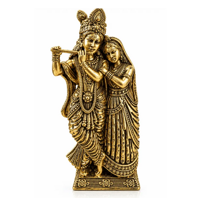 Brass Radha Krishna L Statue-Global Food Hub