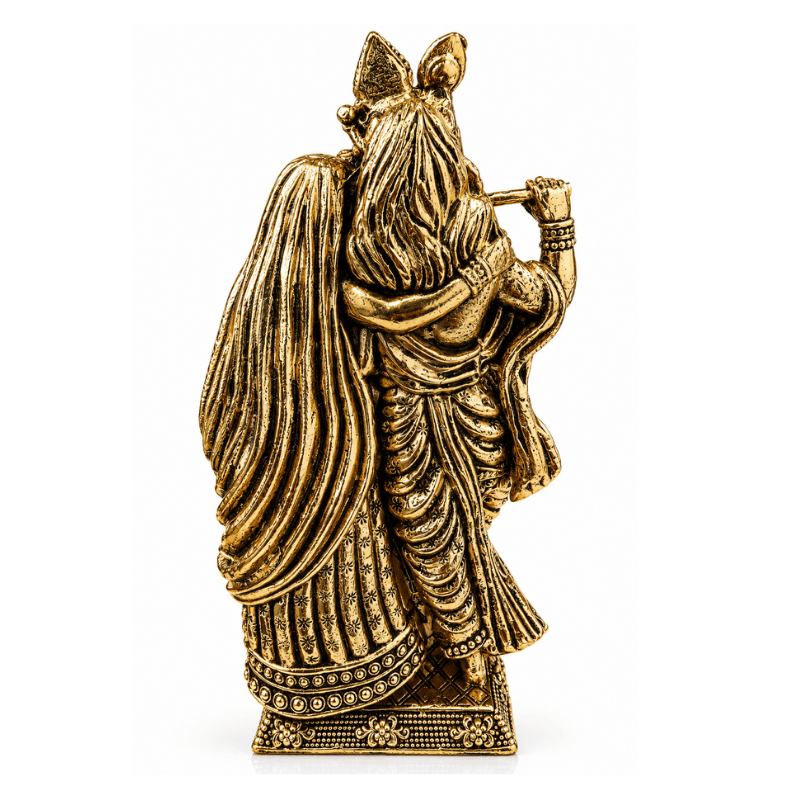 Brass Radha Krishna L Statue-Global Food Hub