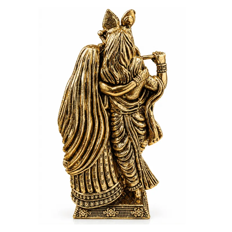 Brass Radha Krishna L Statue-Global Food Hub