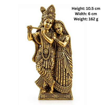 Brass Radha Krishna L Statue-Global Food Hub
