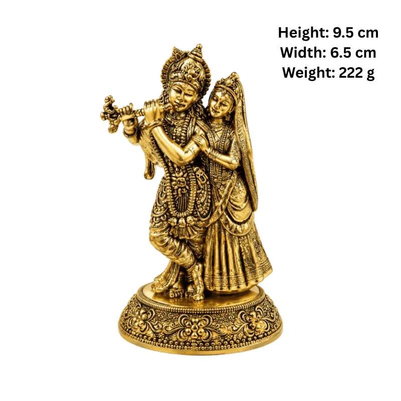 Brass Radha Krishna M Statue-Global Food Hub