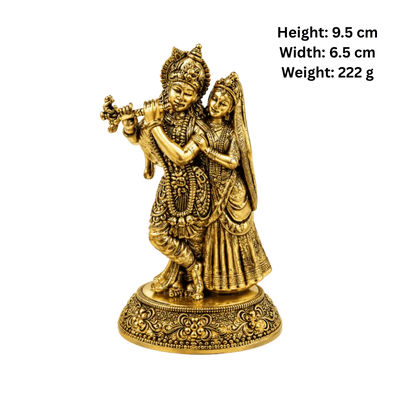 Brass Radha Krishna M Statue-Global Food Hub