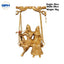 Brass Radha Krisna Jhula/ Swing With Uruli-Global Food Hub