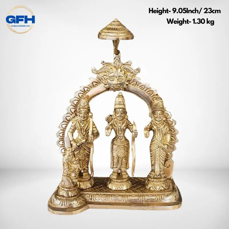 Brass Ram Darbar Design 2 with Chatra-Global Food Hub