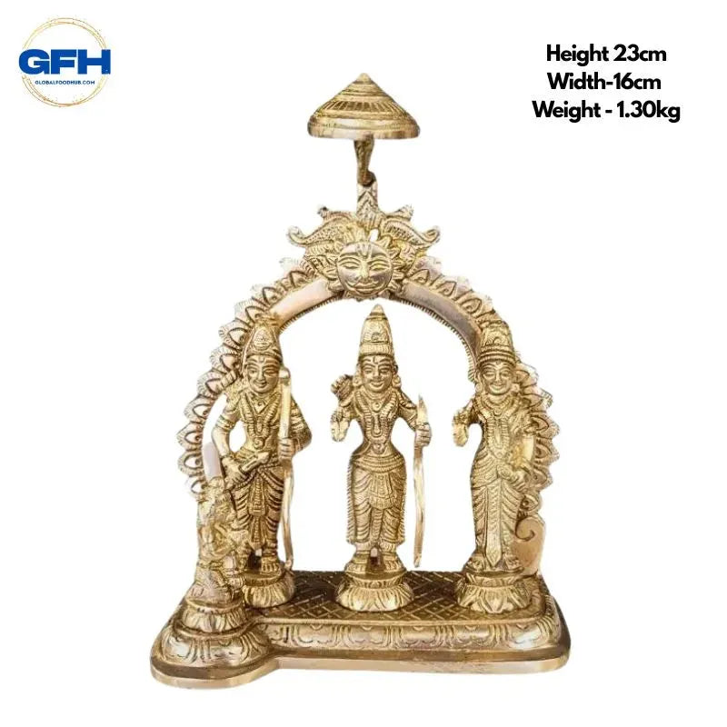 Brass Ram Darbar Design 2 with Chatra-Global Food Hub