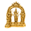 Brass Ram Darbar with Ring - 19cm Height-Global Food Hub