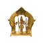 Brass Ram Darbar with Ring - 20cm Height-Global Food Hub