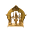 Brass Ram Darbar with Ring - 20cm Height-Global Food Hub