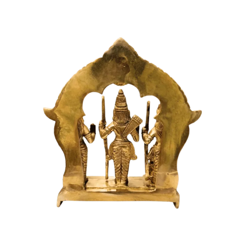 Brass Ram Darbar with Ring - 20cm Height-Global Food Hub