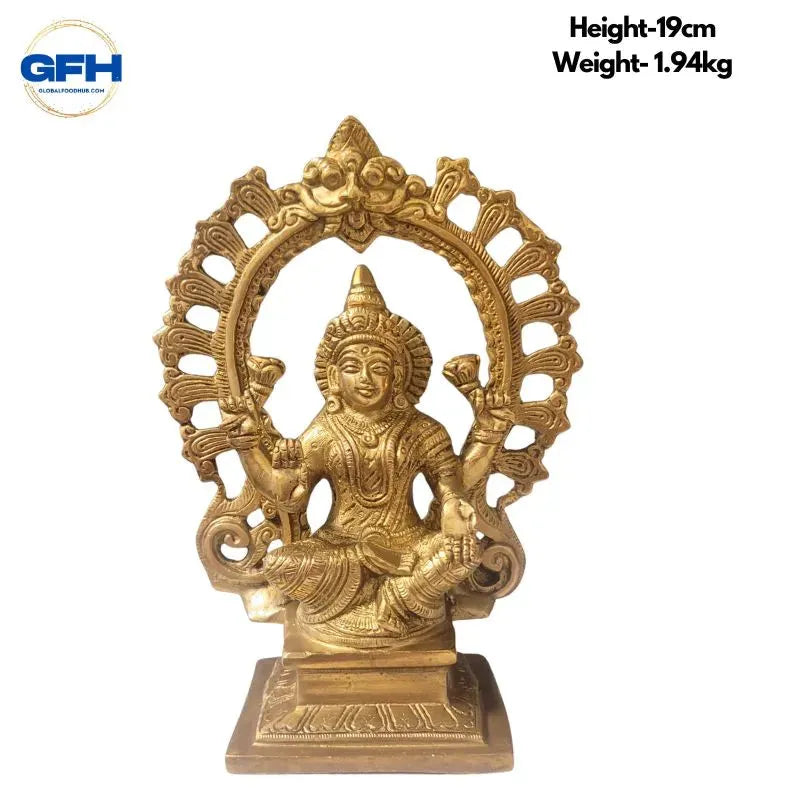 Brass Ring Lakshmi Statue-Global Food Hub