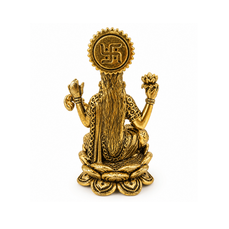 Brass Saraswati Miniature Statue-Global Food Hub