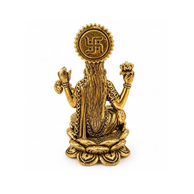 Brass Saraswati Miniature Statue-Global Food Hub