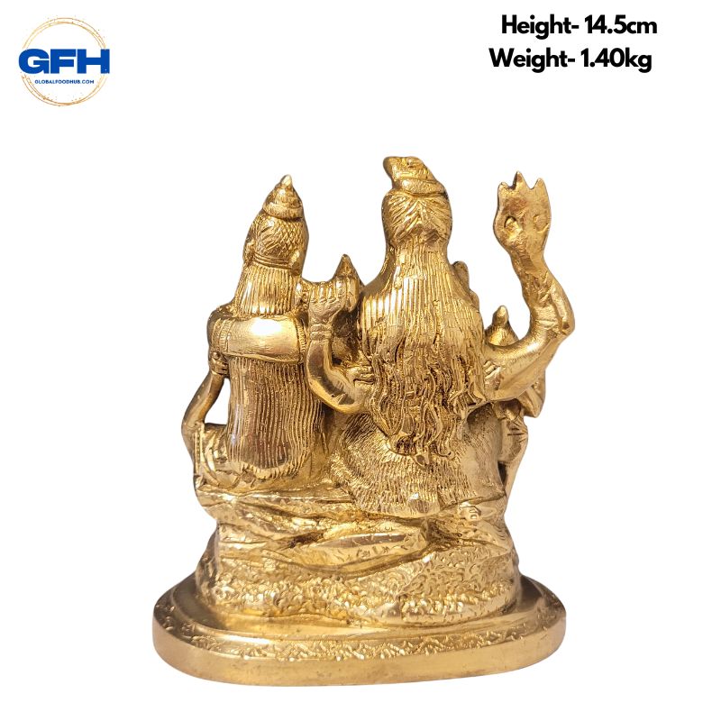 Brass Shiv Family Statue-Global Food Hub