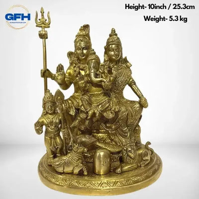 Brass Shiva Family-Global Food Hub