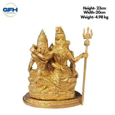Brass Shiva Family Statue-Global Food Hub