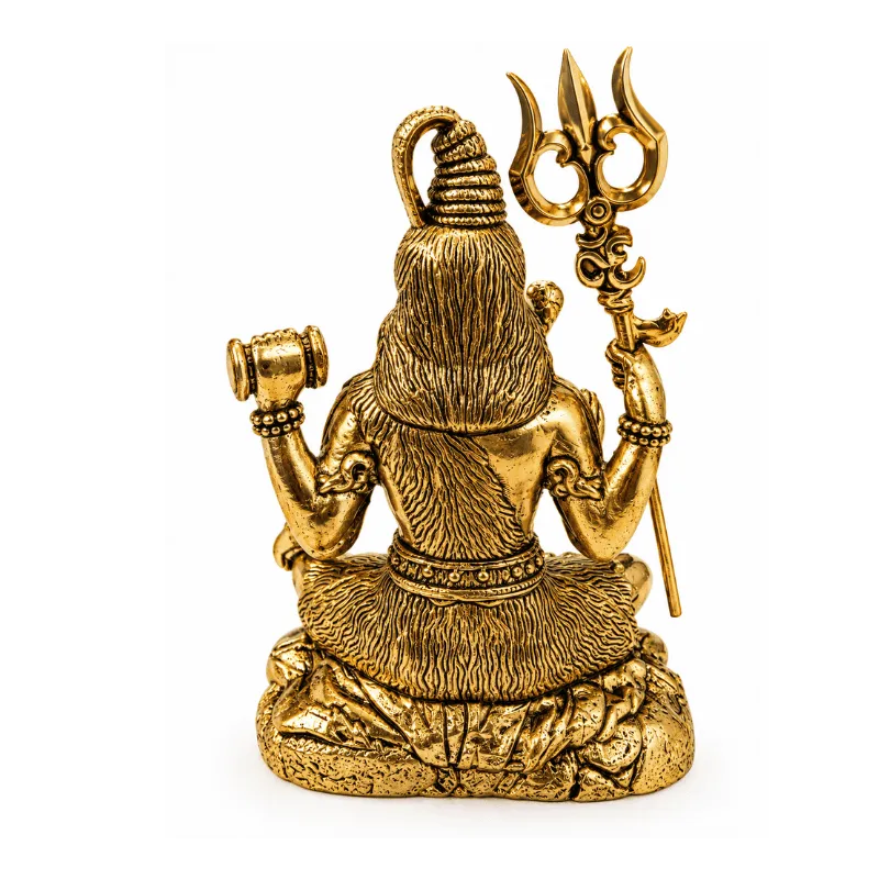 Brass Shiva M Miniature Statue-Global Food Hub