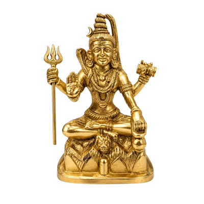 Brass Shiva with Trishul-Global Food Hub