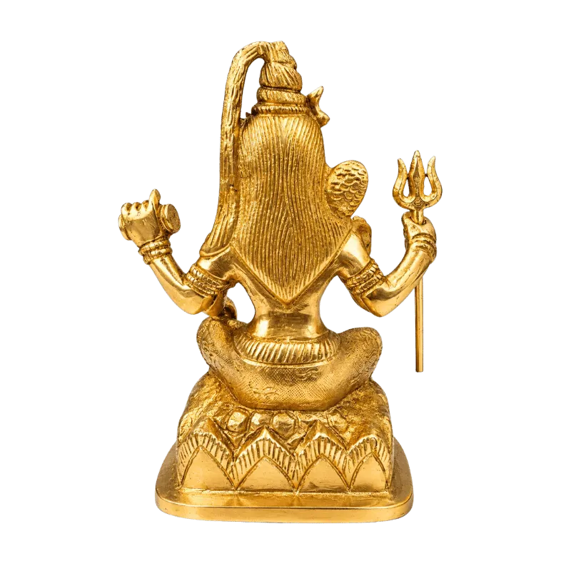 Brass Shiva with Trishul-Global Food Hub