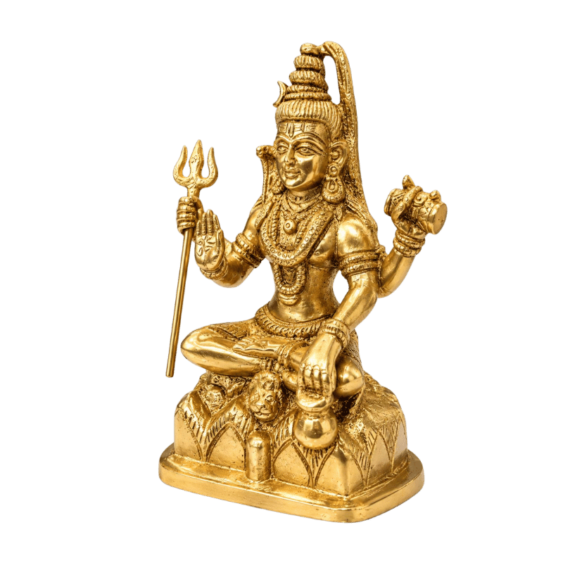 Brass Shiva with Trishul-Global Food Hub