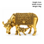Brass Statue Miniature - Cow with calf-Global Food Hub