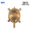 Brass Tortoise With Diya-Global Food Hub