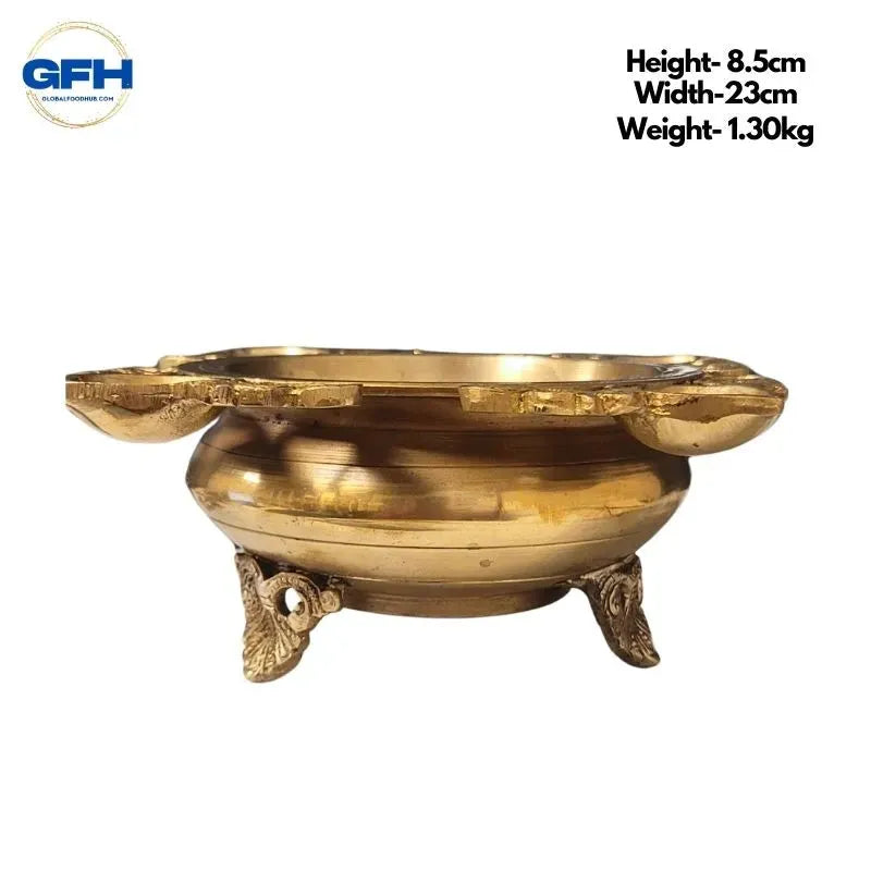 Brass Uruli 4 Diya-Global Food Hub