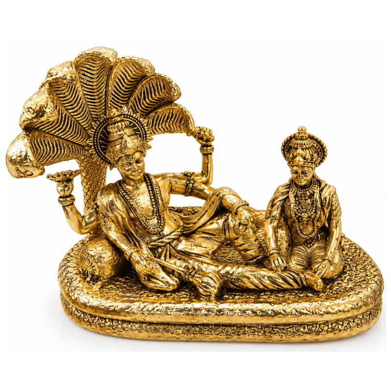 Brass Vishnu Lakshmi S Statue-Global Food Hub
