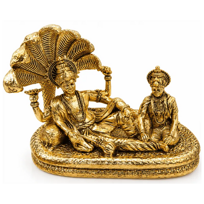 Brass Vishnu Lakshmi M Statue-Global Food Hub