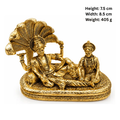 Brass Vishnu Lakshmi M Statue-Global Food Hub