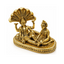 Brass Vishnu Lakshmi XS Statue-Global Food Hub