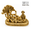 Brass Vishnu Lakshmi XS Statue-Global Food Hub