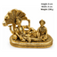 Brass Vishnu Lakshmi XS Statue-Global Food Hub