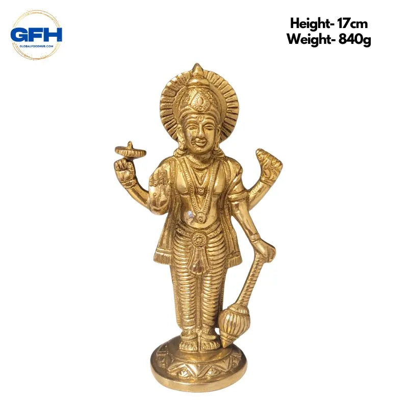 Brass Vishnu Statue-Global Food Hub