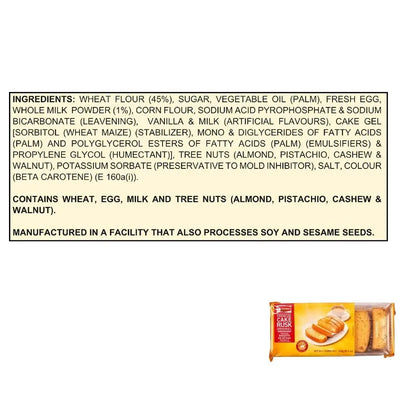 Britannia Cake Rusk Original - 550g-Global Food Hub