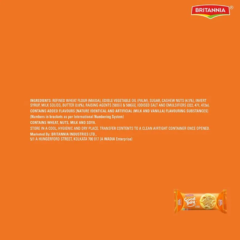 Britannia Good Day Cashew Biscuits - 75g-Global Food Hub