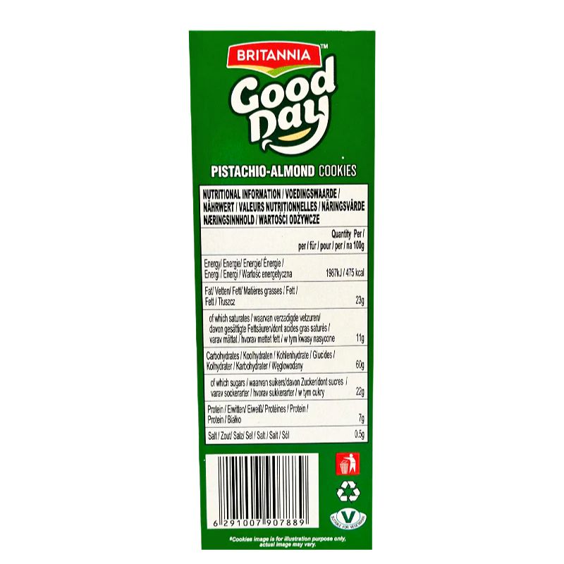 Britannia Good Day Pistachio Almond Cookies - 216g-Global Food Hub