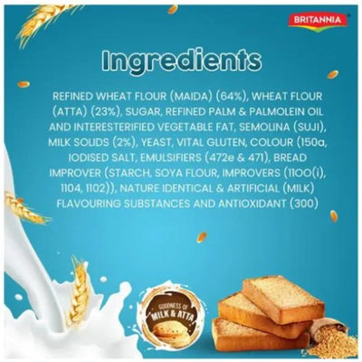 Britannia Toastea Milk Rusk - 207g-Global Food Hub