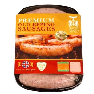 British Premium Sausages (BPS)- Premium Frozen Old Epping Sausage-454 grams-Global Food Hub