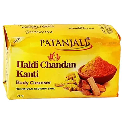Bst Before Feb '26 - Patanjali Somya Haldi Chandan Kanti Soap - 75g-Global Food Hub