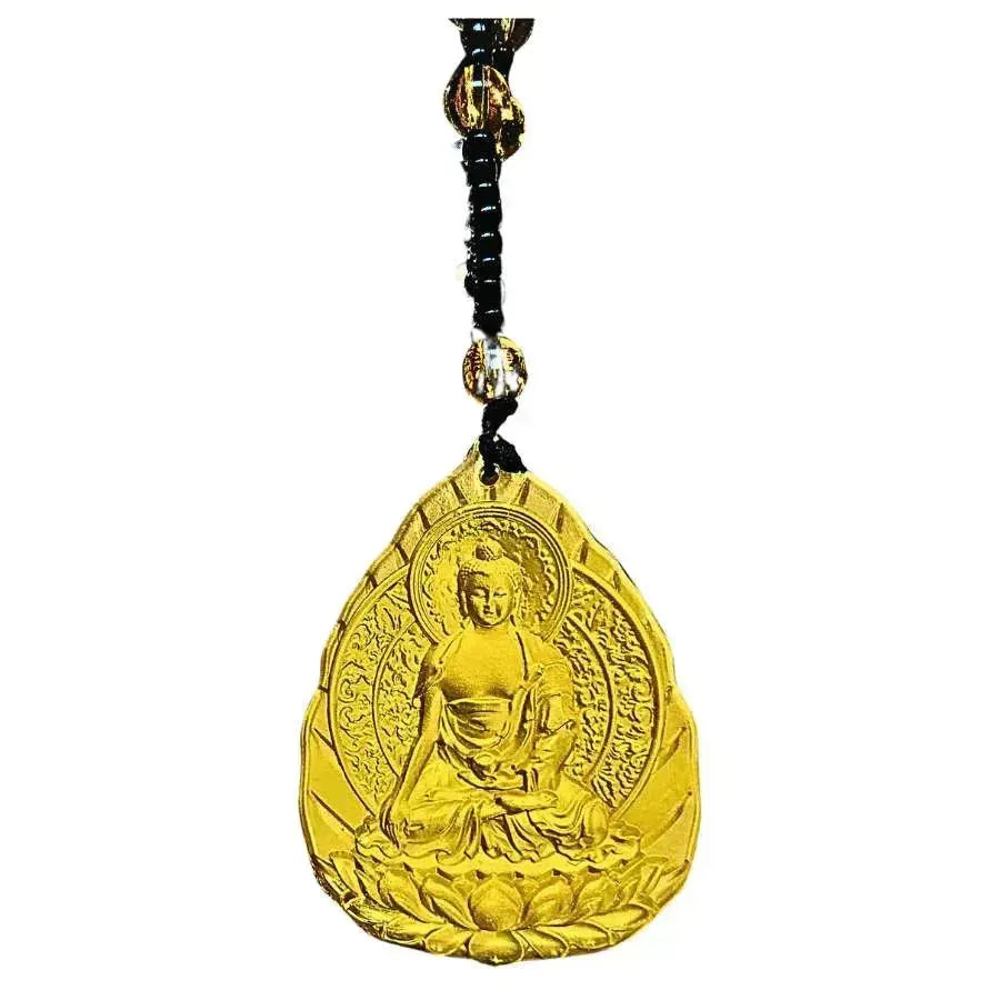 Buddha Necklace / Mala Yellow-Global Food Hub